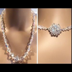 VINTAGE crystal necklace